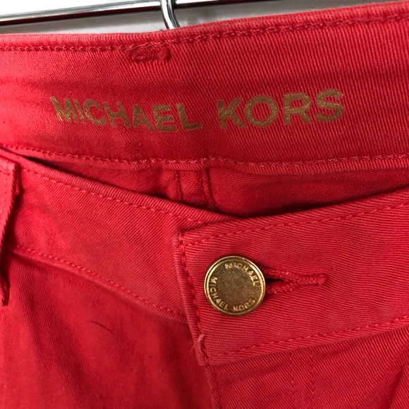 Michael Kors Izzy Skinny Jeans in Salmon - Picture 3 of 8